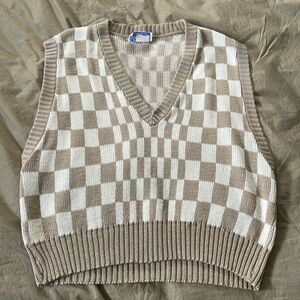 Vintage slouchy sweater vest